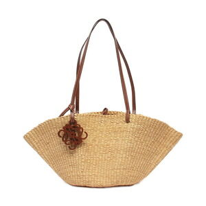 Loewe Shell Basket Bag Elephant Grass Calfskin